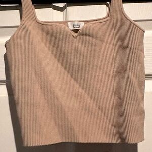 Bluivy Tan Ribbed Tank Top